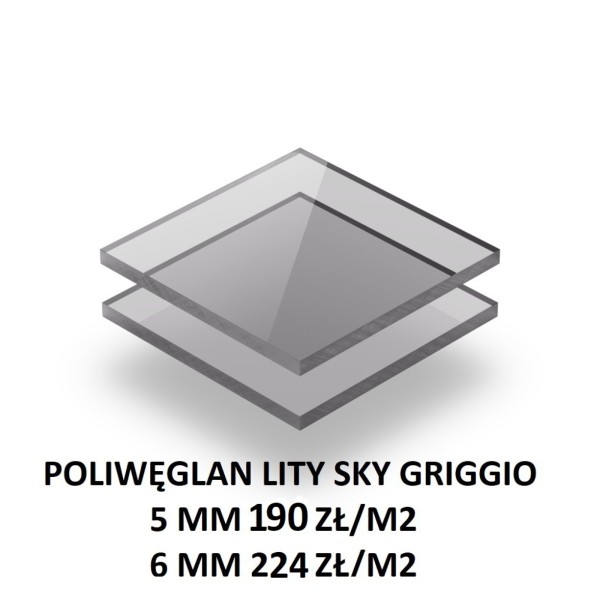 Poliwęglan lity sky griggio/lekki antracyt